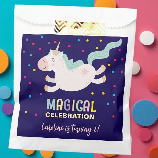 ユニコーン魔法お祝い誕生日 フェイバーバッグ