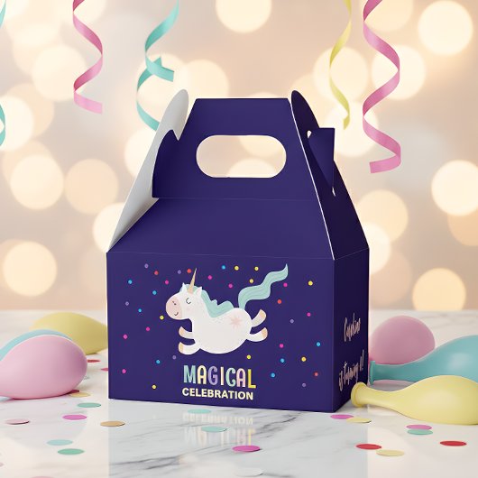 ユニコーン魔法お祝い誕生日 フェイバーボックス