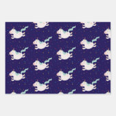 ユニコーン魔法お祝い誕生日 ラッピングペーパーシート (正面2)