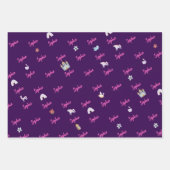 ユニコーン魔法お祝い誕生日 ラッピングペーパーシート (正面3)