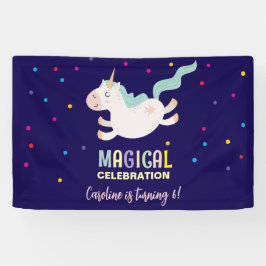 ユニコーン魔法お祝い誕生日 横断幕