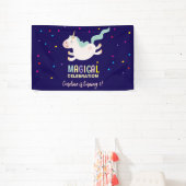 ユニコーン魔法お祝い誕生日 横断幕 (インサイチュ)