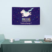 ユニコーン魔法お祝い誕生日 横断幕 (トレードショー)