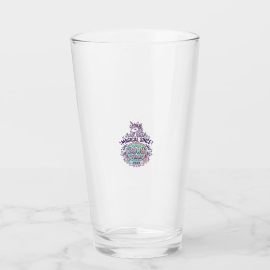 ユニコーン魔法の年からのグラフィックデザイン Zazzle D タンブラーグラス (正面)