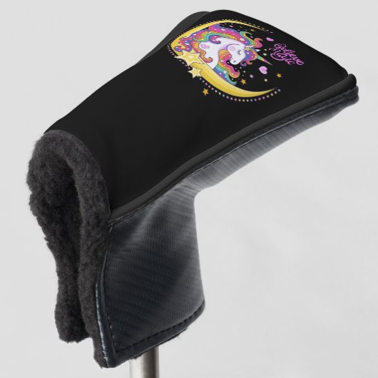 ユニコーン魔法ゴルフクラブカバー ゴルフヘッドカバー (3/4 正面)