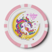 ユニコーン魔法トランプのポーカーチップ ポーカーチップ (正面)