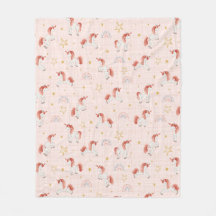 ユニコーン魔法ベビーブランケット