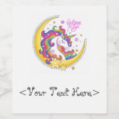 ユニコーン魔法ボトルラベル ワインラベル (シングルラベル)