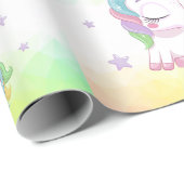 ユニコーン魔法飛んでいる馬の魔法のユニコーン ラッピングペーパー (ロールコーナー)