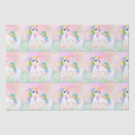 ユニコーン魔法飛んでいる馬の魔法のユニコーン 薄葉紙