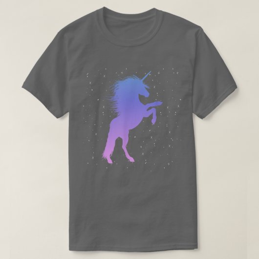 ユニコーン魔法馬の天星星星星星星月夜S Tシャツ (デザイン正面)