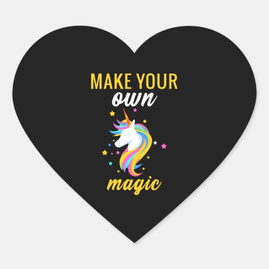 ユニコーン魔法 ハートシール (正面)