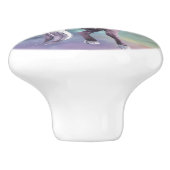 ユニコーン魔法 |パステルカラフルファンタジー水彩 セラミックノブ (側面)