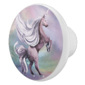 ユニコーン魔法 |パステルカラフルファンタジー水彩 セラミックノブ (右)