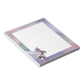 ユニコーン魔法 |パステルカラフルファンタジー水彩 ノートパッド (アングル)