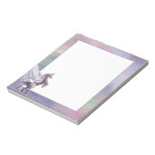 ユニコーン魔法 |パステルカラフルファンタジー水彩 ノートパッド (回転)