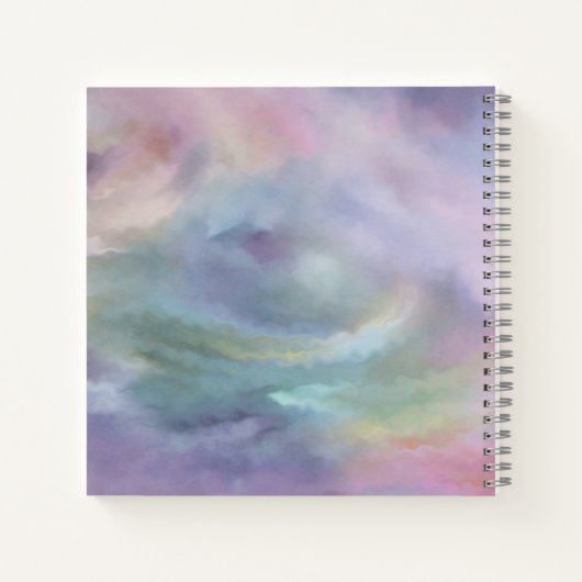 ユニコーン魔法 |パステルカラフルファンタジー水彩 ノートブック (裏面)
