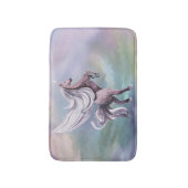ユニコーン魔法 |パステルカラフルファンタジー水彩 バスマット (正面縦)