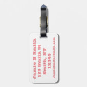 ユニコーン魔法 ラゲッジタグ (裏面縦)