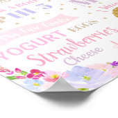 ユニコーン1歳誕生日マイルストーン出生統計ポスター ポスター (角)