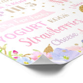 ユニコーン1歳誕生日マイルストーン出生統計ポスター ポスター (角)