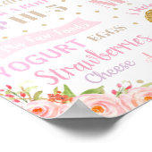 ユニコーン1歳誕生日マイルストーン誕生統計ポスター ポスター (角)