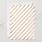 ユニコーン1歳誕生日 - ゴールドピンク 招待状 (裏面)