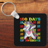 ユニコーン100素晴らし日100日目 キーホルダー (正面)