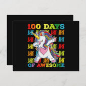 ユニコーン100素晴らし日100日目 ポストカード (正面/裏面)