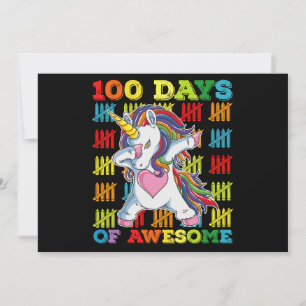 ユニコーン100素晴らし日100日目 招待状