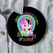 ユニコーン100th Day Of School先生100日 頭が切れる 缶バッジ (インサイチュ)