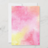 ユニコーン10th誕生日パーティーピンク 招待状 (裏面)