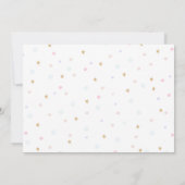 ユニコーン1st誕生日招待状フローラレインボー 招待状 (裏面)