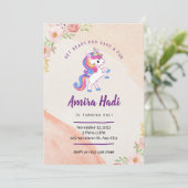 ユニコーン1th誕生日招待状 招待状 (スタンド正面)