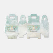 ユニコーン1th誕生日金ゴールドアクアピンク フェイバーボックス (折り畳みなし)