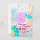 ユニコーン3rd誕生日招待状 招待状 (正面)