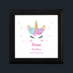 ユニコーン4歳の誕生日ガール ギフトボックス<br><div class="desc">かわいいユニコーン4th誕生日ガールギフトボックス</div>