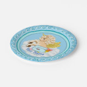 ユニコーン5歳の誕生日紙プレート ペーパープレート (アングル)