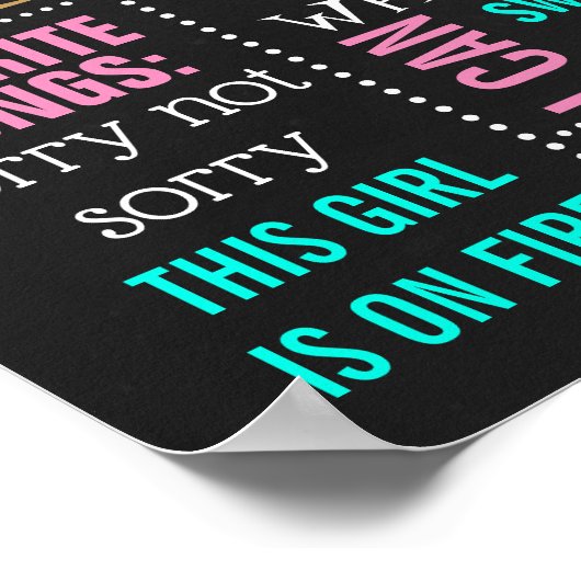 ユニコーン5th誕生日パーティーのシャルボードサイン ポスター (角)