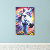 ユニコーン61 cm x 91.4 cm キャンバスプリント (インサイチュ (ウッドフロア))
