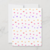 ユニコーン7歳の誕生日パーティー招待状 招待状 (裏面)