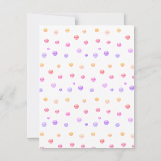 ユニコーン7th誕生日パーティーへの招待 招待状 (裏面)