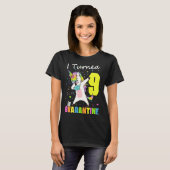 ユニコーン9誕生日Iが検疫で9歳に Tシャツ (正面フル)