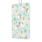 ユニコーン，かわいいユニコーン，花 カーエアーフレッシュナー (左)