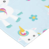 ユニコーン，かわいいユニコーン，花 テーブルクロス (アングル)