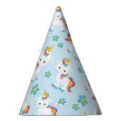 ユニコーン，かわいいユニコーン，花 パーティーハット (右)