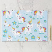 ユニコーン，かわいいユニコーン，花 ペーパーパッド (インサイチュ)