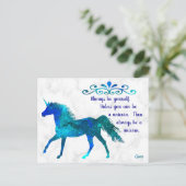 ユニコーン – はがき (スタンド正面)