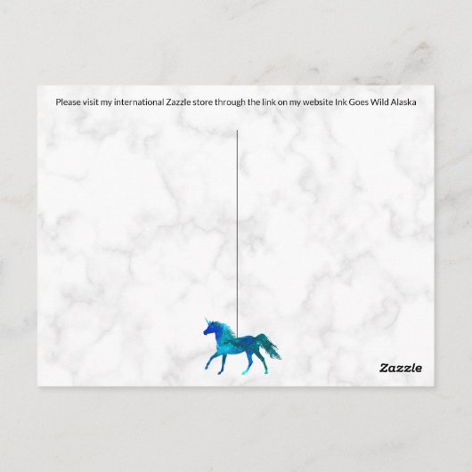 ユニコーン – はがき (裏面)