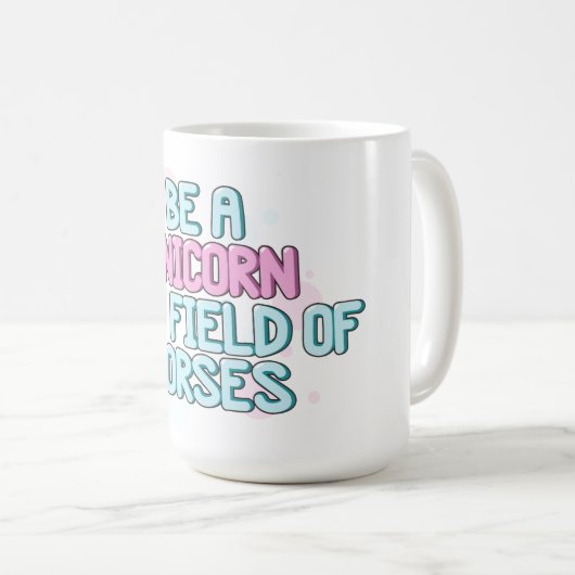 ユニコーン|は馬の分野のユニコーンです コーヒーマグカップ (正面右)